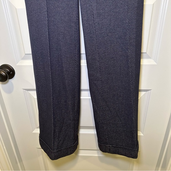 Ann Taylor Navy Woven Wide Leg Trouser Pants size 0 - Picture 7 of 10